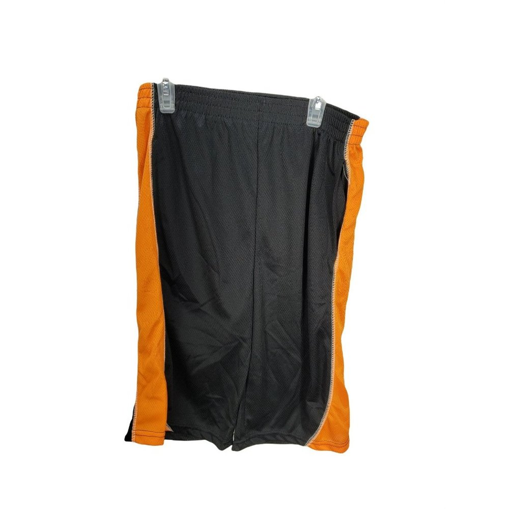 Quad Seven‎ Black Orange XL 16/18 boys athletic gym running shorts